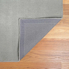 Brockton Solid Light Gray Wool Rug - Ornate Home