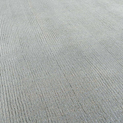 Brockton Solid Light Gray Wool Rug - Ornate Home