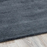 Brockton Solid Night Blue Wool Rug - Ornate Home