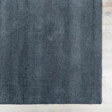 Brockton Solid Night Blue Wool Rug - Ornate Home