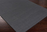Brockton Solid Night Blue Wool Rug - Ornate Home