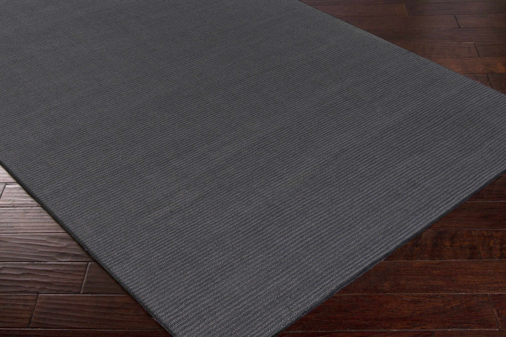 Brockton Solid Night Blue Wool Rug - Ornate Home