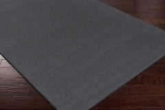 Brockton Solid Night Blue Wool Rug - Ornate Home