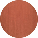 Brockton Solid Orange Wool Rug - Ornate Home