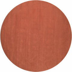 Brockton Solid Orange Wool Rug - Ornate Home