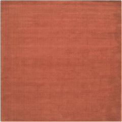 Brockton Solid Orange Wool Rug - Ornate Home