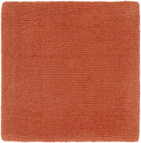 Brockton Solid Orange Wool Rug - Ornate Home