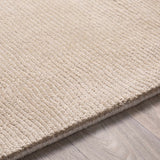 Brockton Solid Tan Wool Rug - Ornate Home