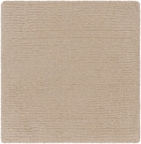 Brockton Solid Tan Wool Rug - Ornate Home