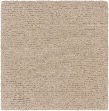 Brockton Solid Tan Wool Rug - Ornate Home