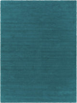 Brockton Solid Teal Wool Rug - Ornate Home