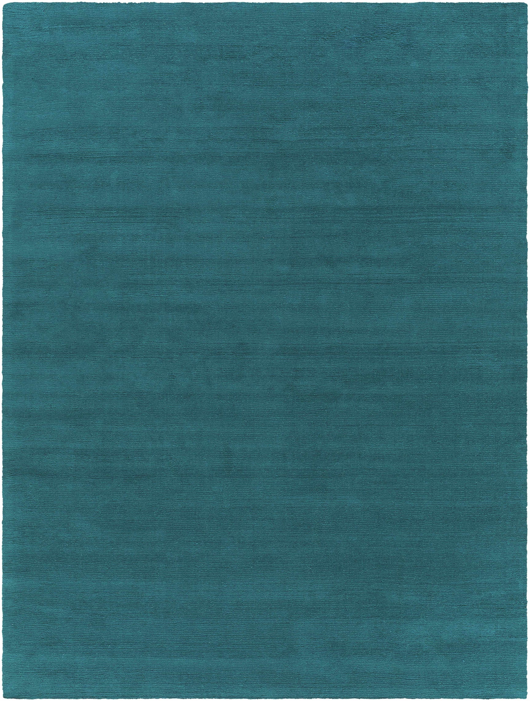 Brockton Solid Teal Wool Rug - Ornate Home