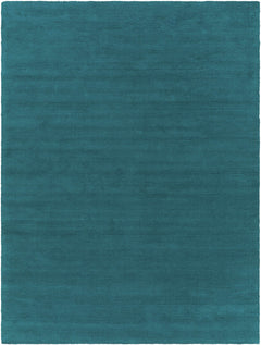 Brockton Solid Teal Wool Rug - Ornate Home