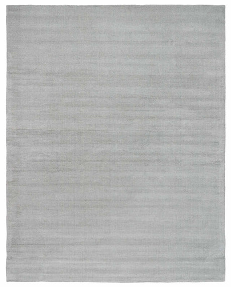Brockton Solid Wool Area Light Gray Rug - Ornate Home