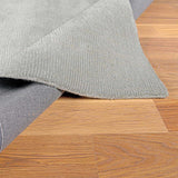 Brockton Solid Wool Area Light Gray Rug - Ornate Home