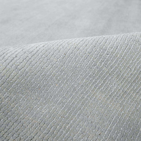 Brockton Solid Wool Area Light Gray Rug - Ornate Home