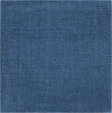 Brockton Solid Wool Blue Area Rug - Ornate Home