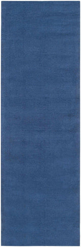 Brockton Solid Wool Blue Area Rug - Ornate Home