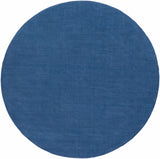 Brockton Solid Wool Blue Area Rug - Ornate Home