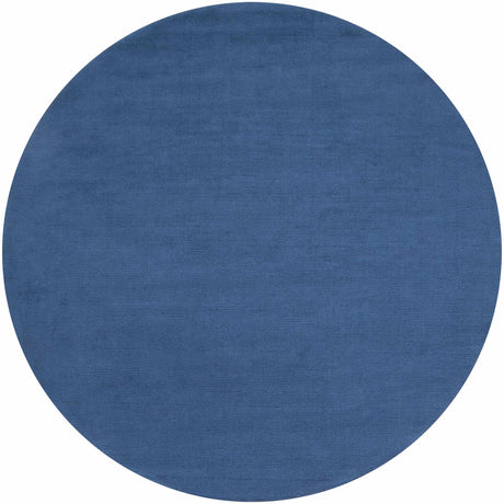 Brockton Solid Wool Blue Area Rug - Ornate Home