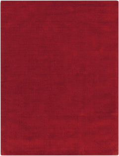 Brockton Solid Wool Crimson Red Area Rug - Clearance - Ornate Home