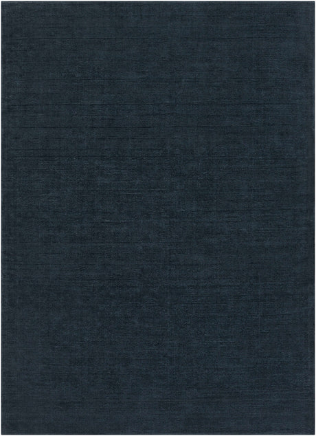 Brockton Solid Wool Dark Blue Area Rug - Ornate Home