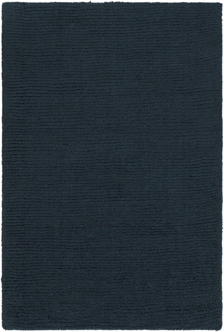 Brockton Solid Wool Dark Blue Area Rug - Ornate Home