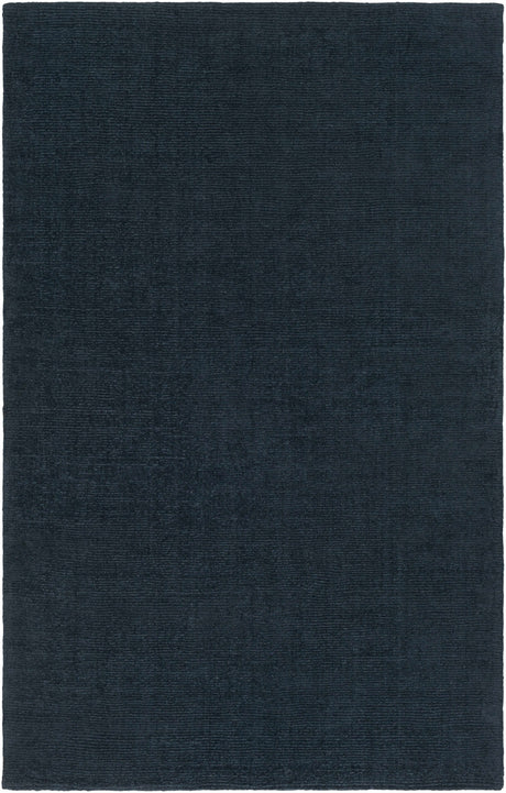 Brockton Solid Wool Dark Blue Area Rug - Ornate Home