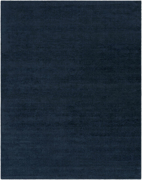 Brockton Solid Wool Dark Blue Area Rug - Ornate Home