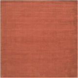 Brockton Solid Wool Orange Area Rug - Ornate Home
