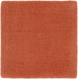 Brockton Solid Wool Orange Area Rug - Ornate Home