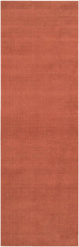 Brockton Solid Wool Orange Area Rug - Ornate Home