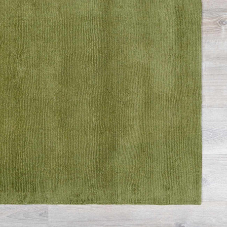 Brockton Solid Wool Sage Green Area Rug - Ornate Home