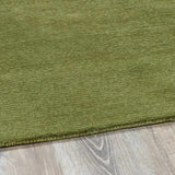 Brockton Solid Wool Sage Green Area Rug - Ornate Home