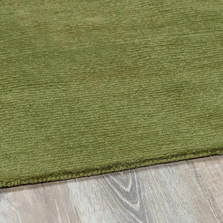 Brockton Solid Wool Sage Green Area Rug - Ornate Home