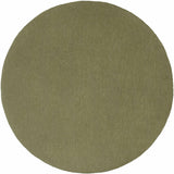 Brockton Solid Wool Sage Green Area Rug - Ornate Home