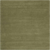 Brockton Solid Wool Sage Green Area Rug - Ornate Home