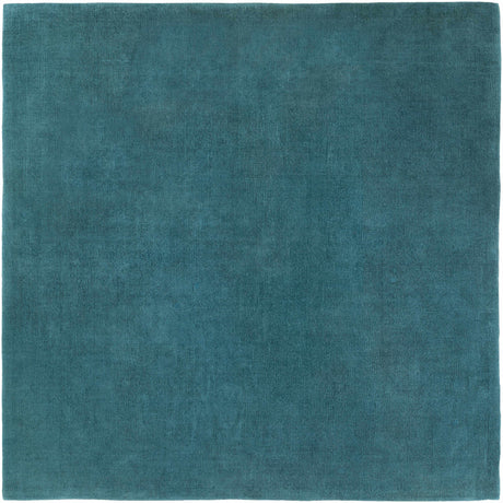 Brockton Solid Wool Teal Area Rug - Ornate Home