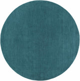 Brockton Solid Wool Teal Area Rug - Ornate Home