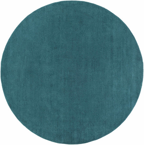 Brockton Solid Wool Teal Area Rug - Ornate Home