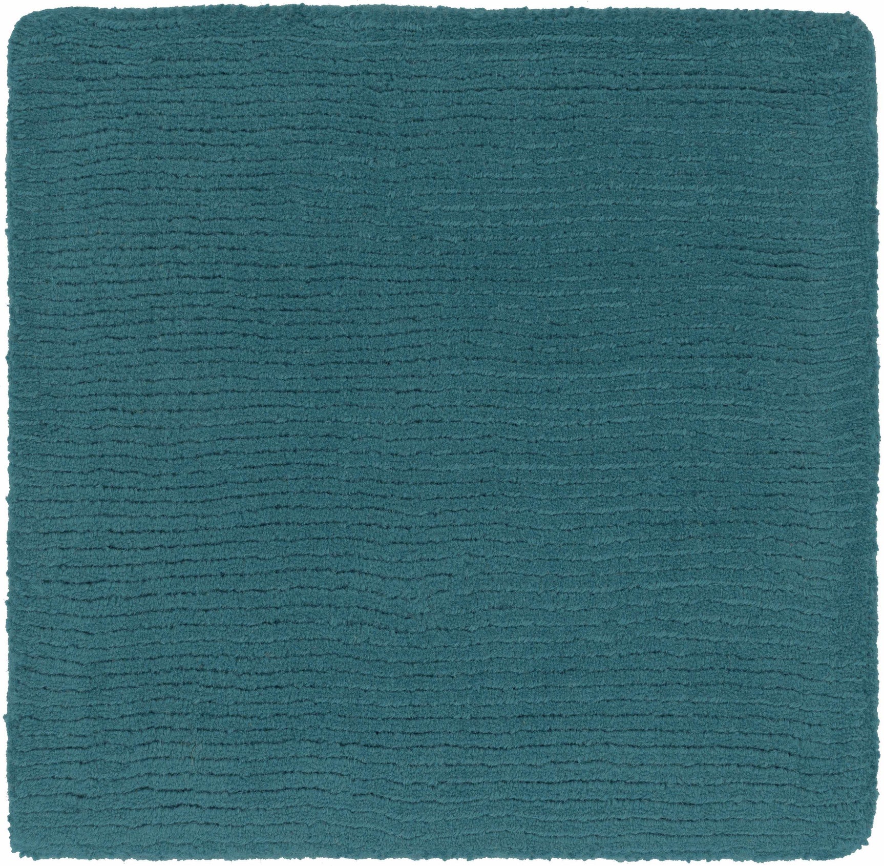 Brockton Solid Wool Teal Area Rug - Ornate Home