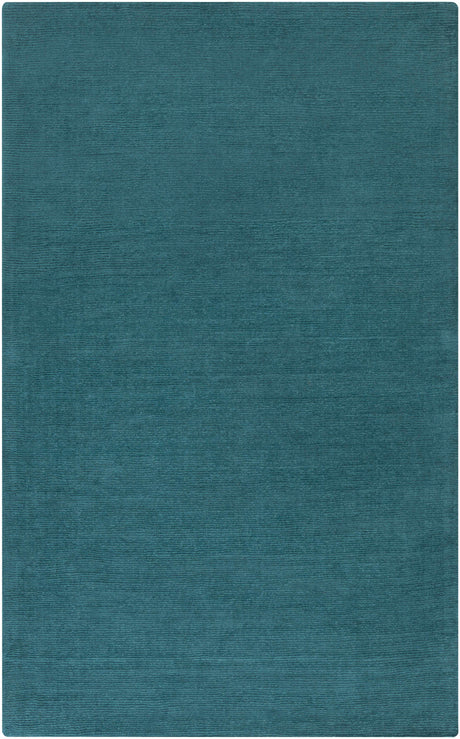 Brockton Solid Wool Teal Area Rug - Ornate Home
