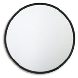 Brocky Black Round Accent Mirror (Online Special Price) - Ornate Home