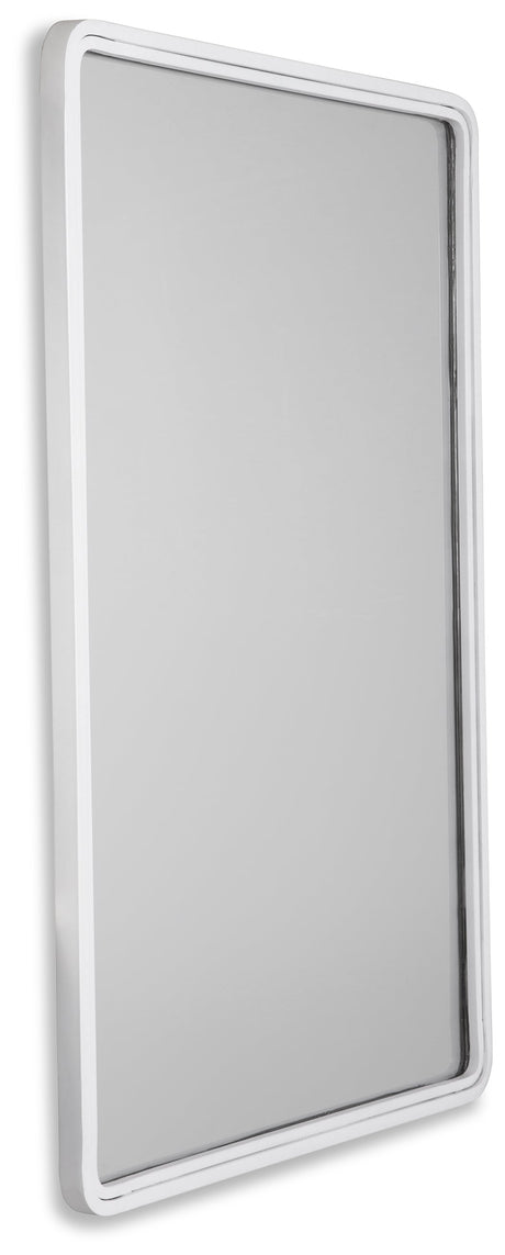 Brocky White Accent Mirror - Ornate Home