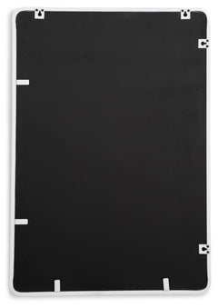 Brocky White Accent Mirror - Ornate Home