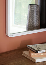 Brocky White Accent Mirrorczx (Online Special Price) - Ornate Home