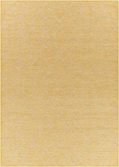 Brocton Yellow Flatweave Outdoor Rug - Clearance - Ornate Home