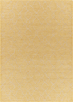 Brocton Yellow Flatweave Outdoor Rug - Clearance - Ornate Home