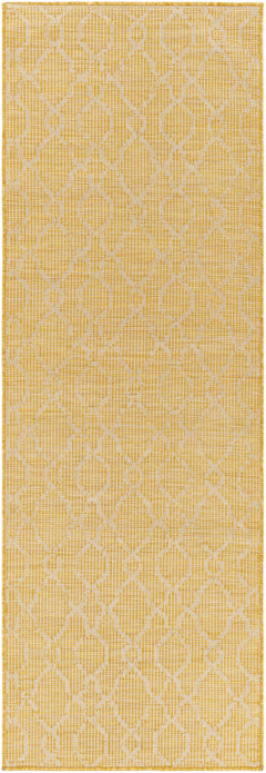 Brocton Yellow Flatweave Outdoor Rug - Clearance - Ornate Home