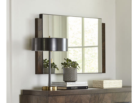 Broderick Chesser Mirror in Wild Oats Brown - Ornate Home